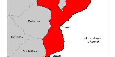 Карта места Мозамбика маларије