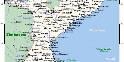 Мапа града Мозамбика 