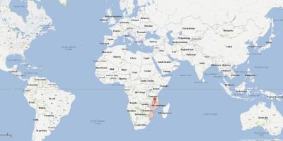 Мозамбик на мапи света